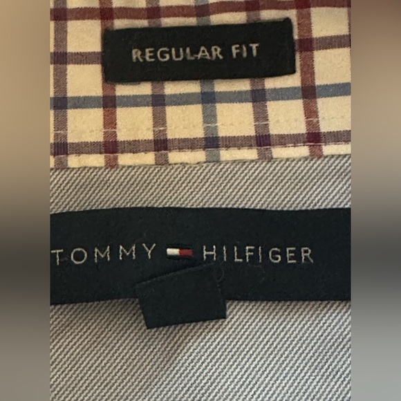 Tommy Hilfiger Custom Fit Blue Long Sleeve Button Down Men’s 17 1/2 - Picture 6 of 10